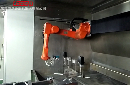 噴涂機(jī)器人噴涂作業(yè)